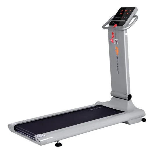 1.5HP LED Folding Exercise Fitness Running Treadmill with USB MP3-Silver