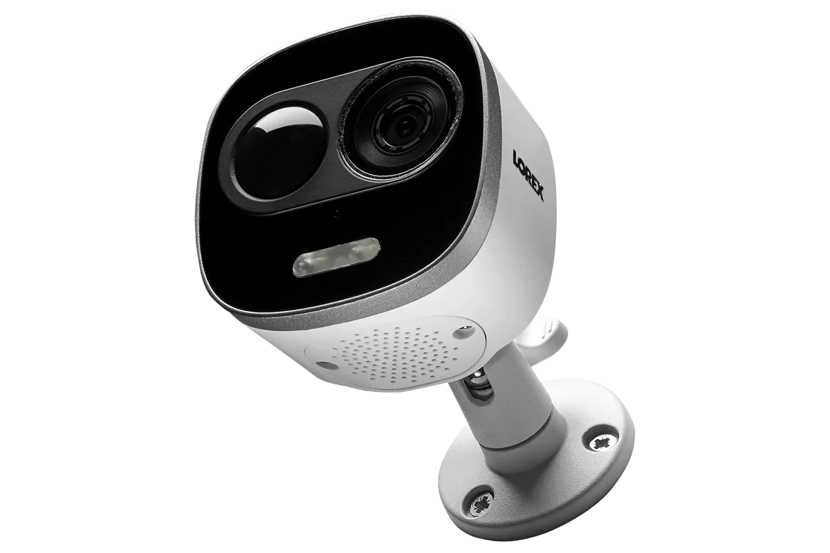 2-Pack 4K Active Deterrence Security Cameras - High-Definition Surveillance System with Smart Alerts and Night Vision