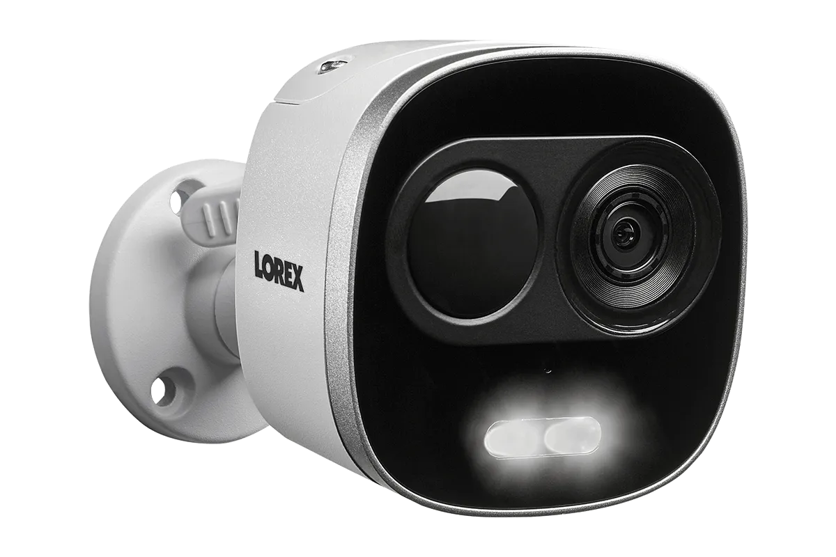 2-Pack 4K Active Deterrence Security Cameras - High-Definition Surveillance System with Smart Alerts and Night Vision