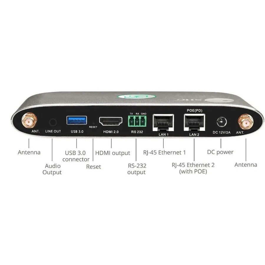 4K Dual View Wireless Media Presentation Switch Gateway - For Meetings & Boardroom Presentation CE-H25Y11-S1