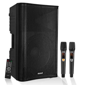 5Core DJ Bluetooth Party Speaker 12 inch Karaoke PA System   2 Wireless Microphone