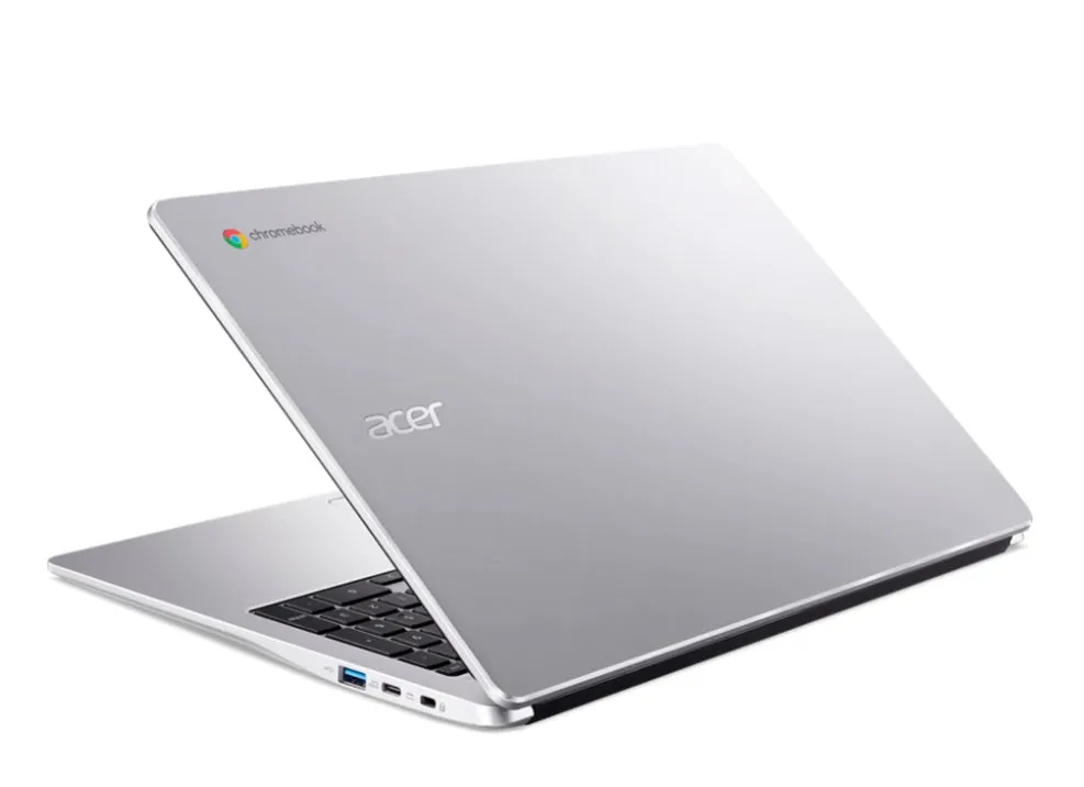 Acer Chromebook, Intel Celeron N4500, 8 GB RAM, 64 GB Flash, 15.6" Inch FHD Display, ChromeOS, Silver