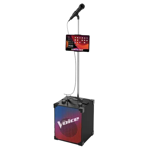 AMPED Portable Karaoke Speaker with Microphone Stand