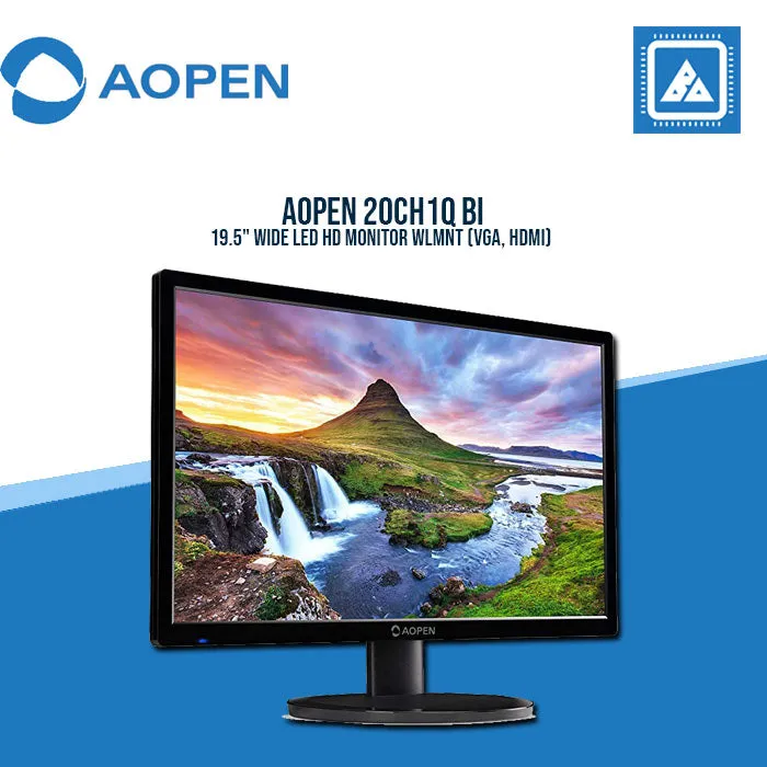 AOPEN 20CH1Q BI 19.5" WIDE LED HD MONITOR WLMNT (VGA, HDMI)