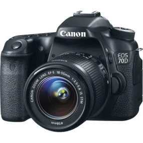 Canon EOS 70D DSLR Camera with 18-55mm f/3.5-5.6 STM Lens