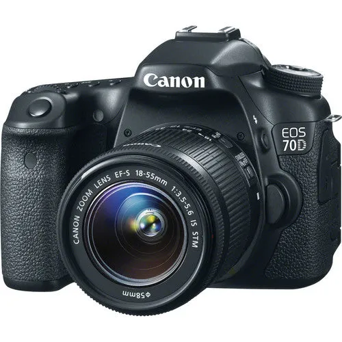 Canon EOS 70D DSLR Camera with 18-55mm f/3.5-5.6 STM Lens