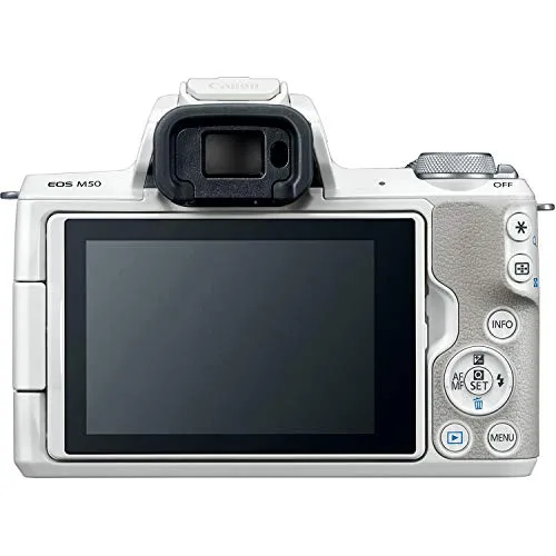 Canon EOS M50 Mirrorless Digital Vlogging Camera (White)