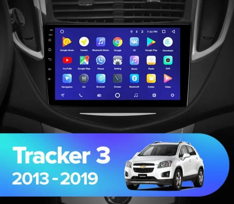 Car Dealz 10.2" Android 10.0 Chevrolet Holden Tracker Trax 3 2013-2019 In Dash Plus OEM Fascia