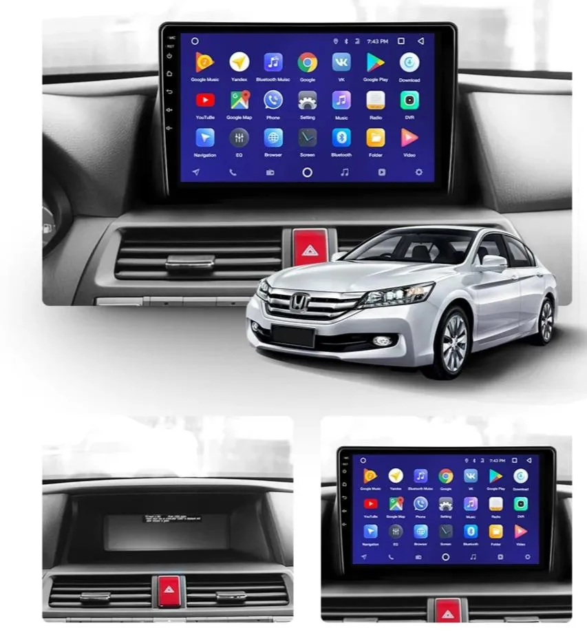 Car Dealz 10.2" Android 10.0 Honda Crosstour 1 TF 2009-2015 w CAM In Dash Plus OEM Fascia