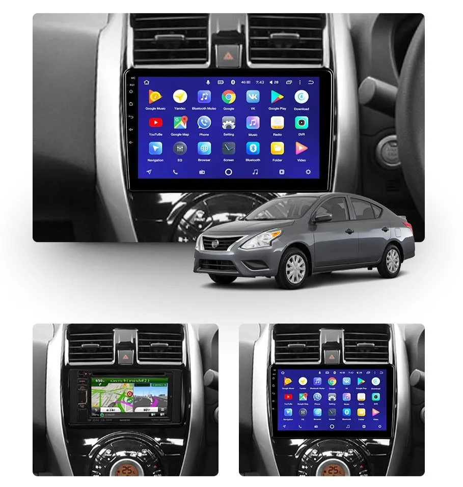 Car Dealz 10.2" Android 10.0 Nissan Latio N17 2014 - 2016 In Dash Plus OEM Fascia