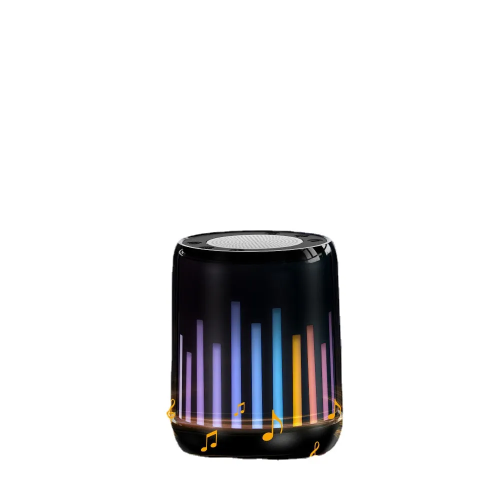 Colorful Beam Wireless Bluetooth Speaker Color Light Card Subwoofer Mini Portable Small Speaker