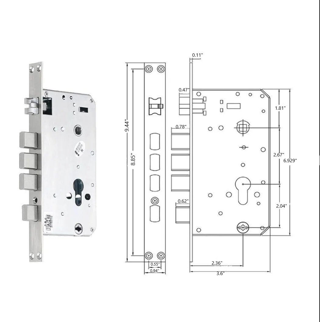 CRUDE BRONZE | Smart  Biometric Fingerprint Door Lock Built-in HD Camera & Doorbell Remote App Control