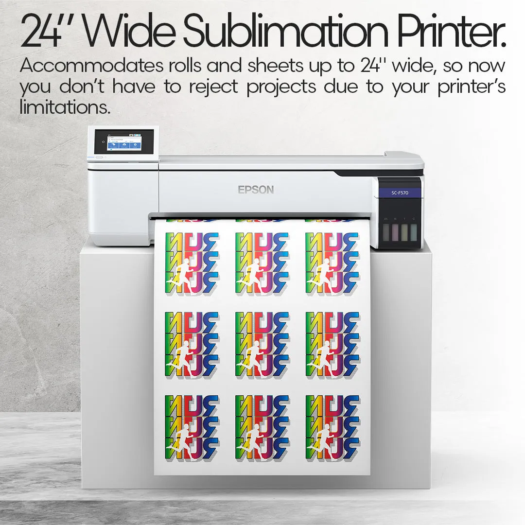 Epson SureColor F570 24" Pro Sublimation Printer Basic Blanks Bundle