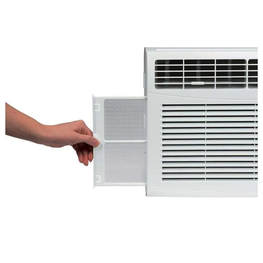 GE - 250 Sq. Ft. 6,000 BTU Window Air Conditioner with Remote - White (AHTE06AA)