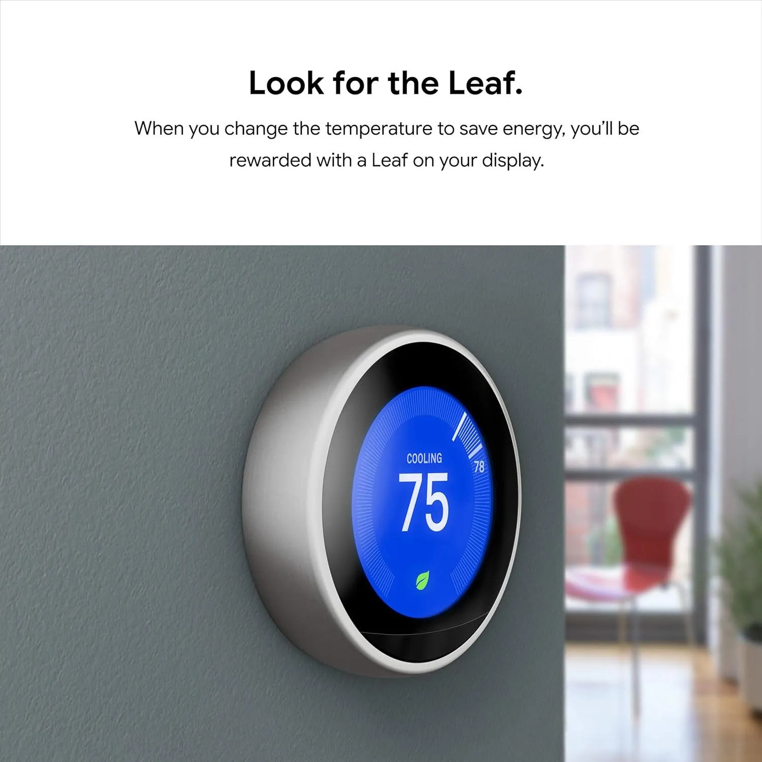 Google Nest Learning Thermostat - Programmable Smart Thermostat for Home - 3rd Generation Nest Thermostat - Works with Alexa