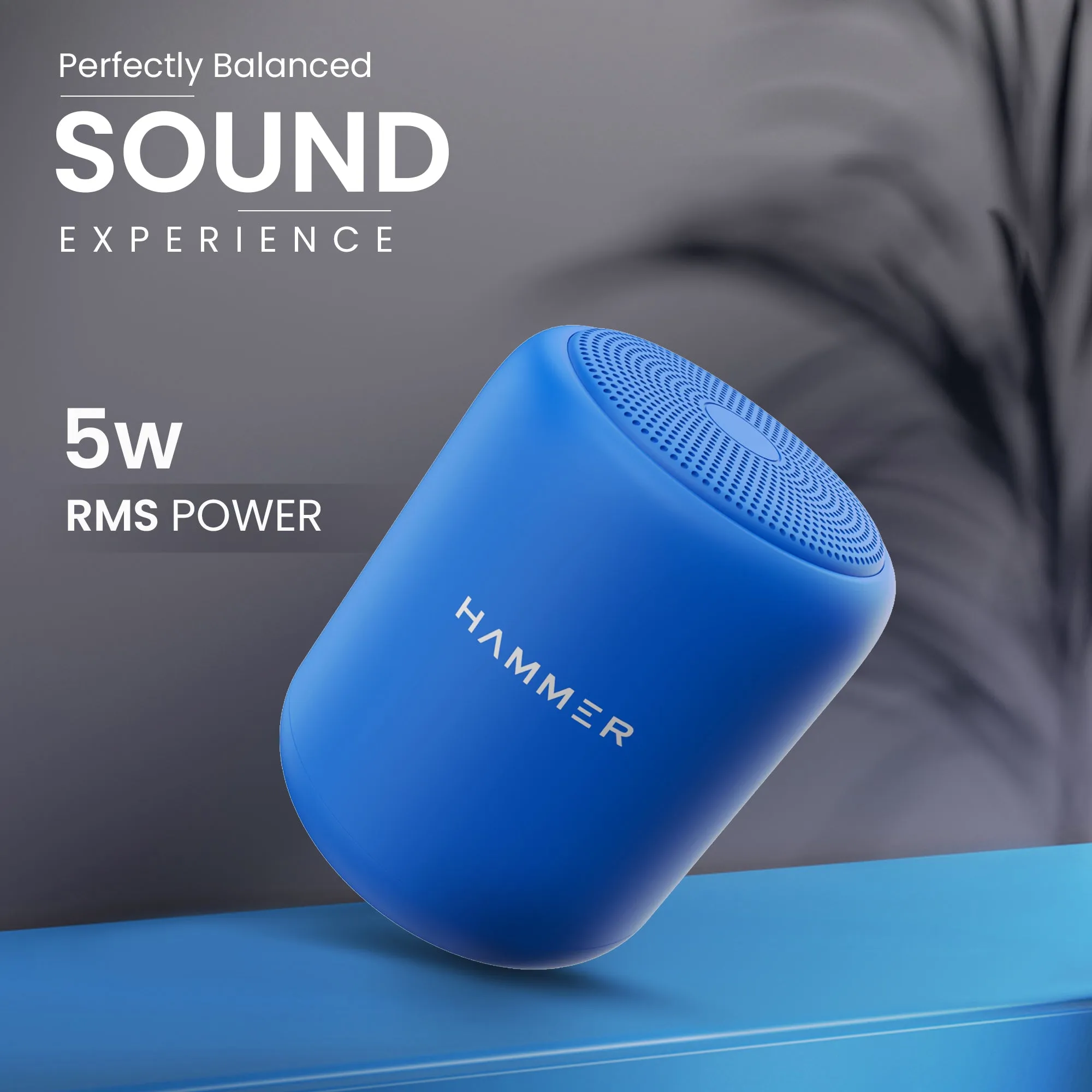 Hammer Smash Bluetooth Speaker with upto 4H Playtime, 5W RMS Sound & TWS Feature