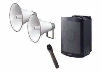 Hire - Sports Package 6.5" Portable Battery PA with Horn Speakers