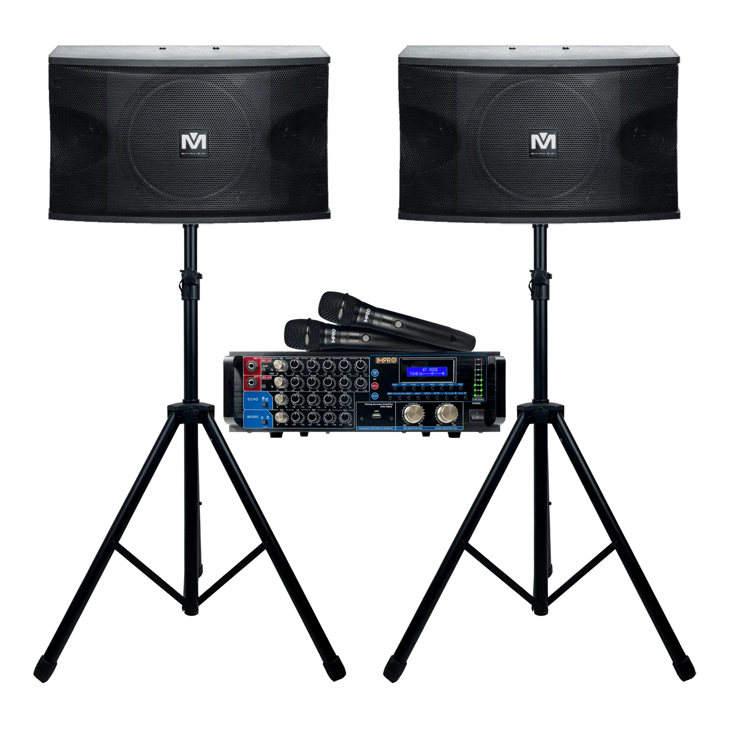 Holiday Encore Bundle 2: Mixing Amplifier, Speakers, Microphones, and Accessories (4 items)