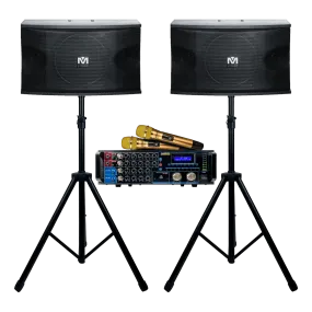 Holiday Encore Bundle 2: Mixing Amplifier, Speakers, Microphones, and Accessories (4 items)