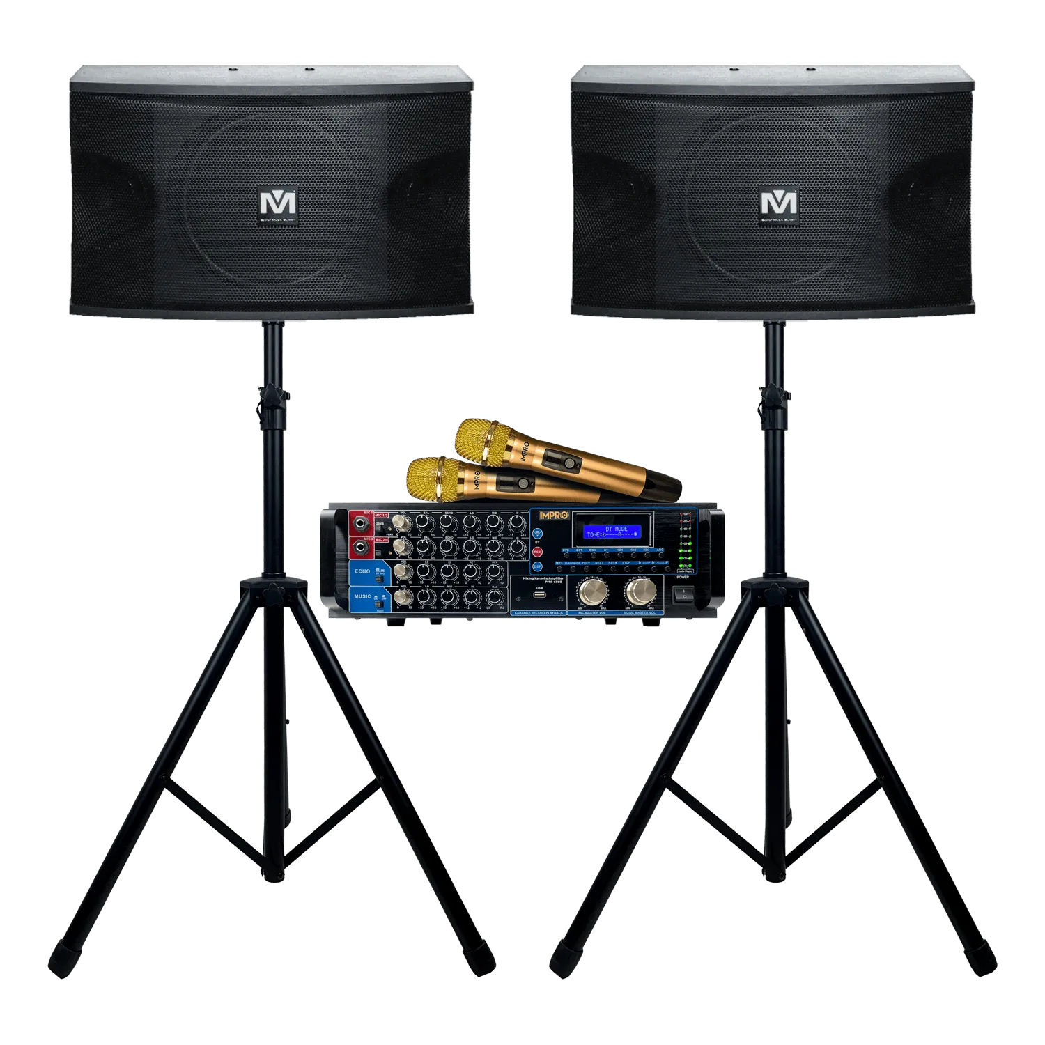 Holiday Encore Bundle 2: Mixing Amplifier, Speakers, Microphones, and Accessories (4 items)