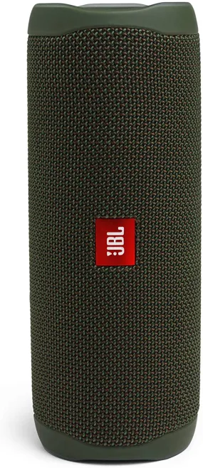 JBL Flip 5 Portable Waterproof Bluetooth Speaker with Hybrid Carrying Case (Green)