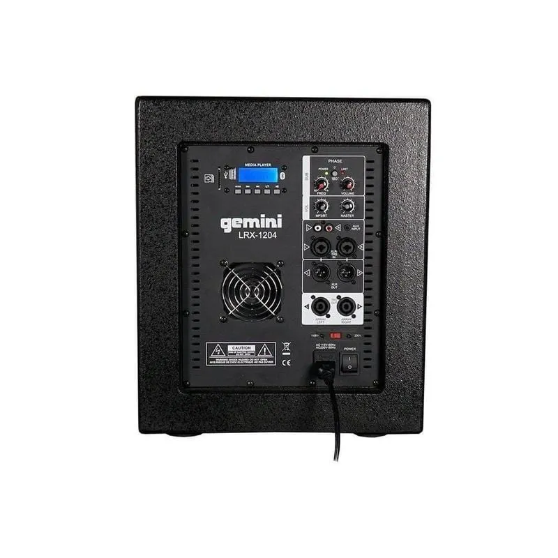 LRX-1204: Portable Line Speaker Array with 12” Subwoofer