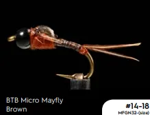 Manic BTB Micro Mayfly - Brown