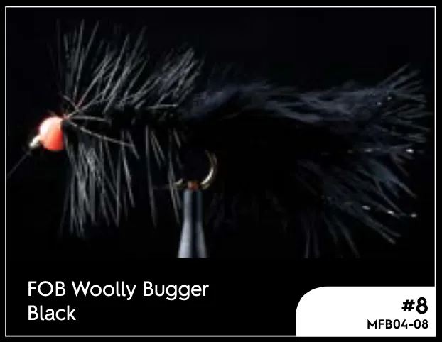 Manic FOB Woolly Bugger Black #8