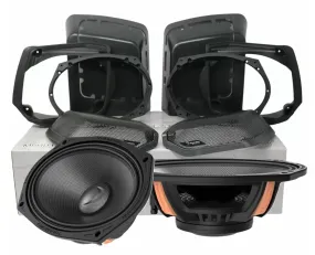 MS694NEOLK13 - 1998-2013 Harley Davidson Cut in Lid Kit with MS694NEO (4Ω) Speaker