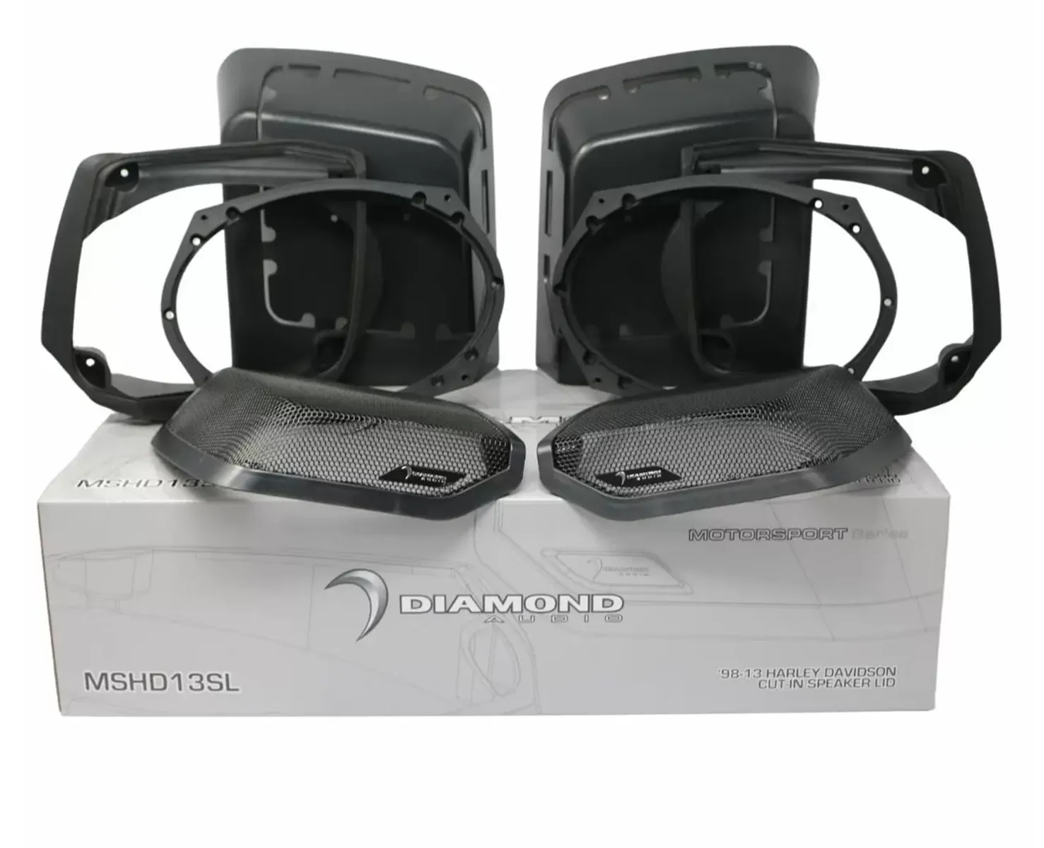 MSHXM692LK13 - 1998-2013 Harley Davidson Cut-in Lid Kit with HXM69F2 (2Ω) Speakers