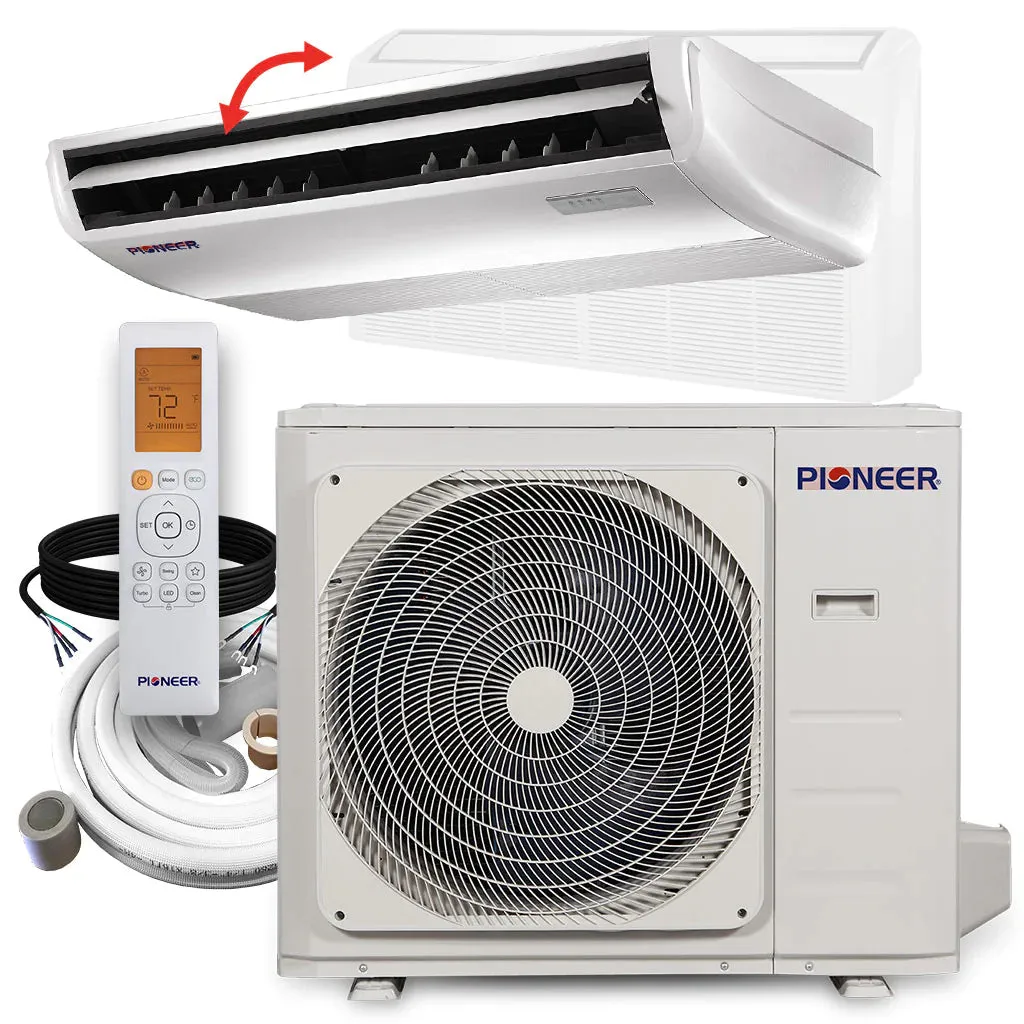 Pioneer® 36,000 BTU 19 SEER2 Floor/Ceiling Mini-Split Inverter  Air Conditioner Heat Pump System Full Set 230V