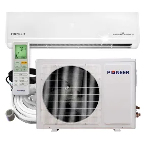 Pioneer® Hyperformance™ 9,000 BTU 25.5 SEER2 Ductless Mini Split Inverter   Wi-Fi Enabled Air Conditioner Hyper Heat Pump Full Set 230V