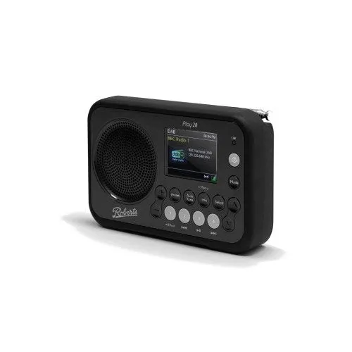 Roberts Play 20 DAB DAB  FM Portable Radio with Bluetooth Black