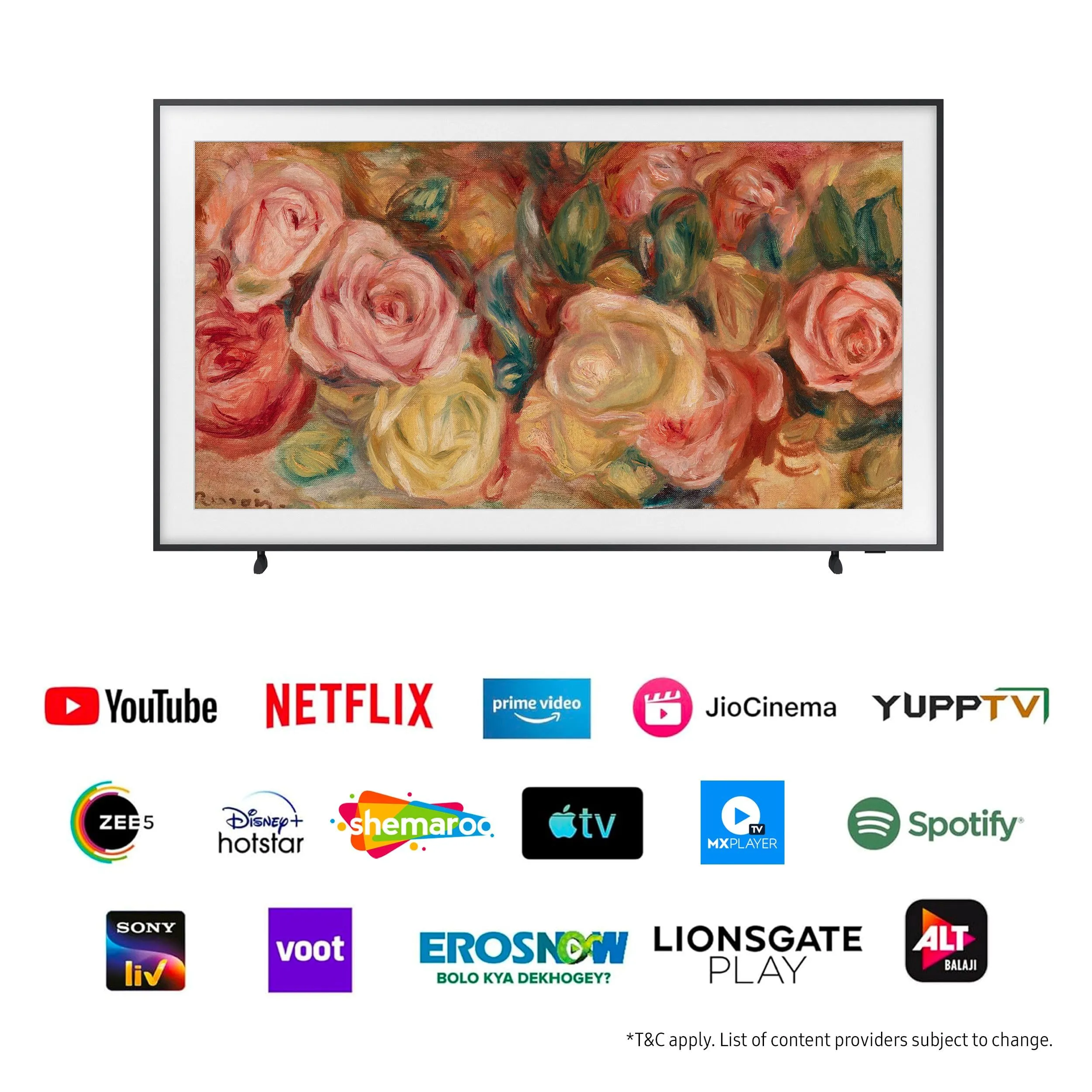 Samsung 108 cm (43 inches) The Frame Series 4K Ultra HD Smart QLED TV QA43LS03DAULXL (Black)