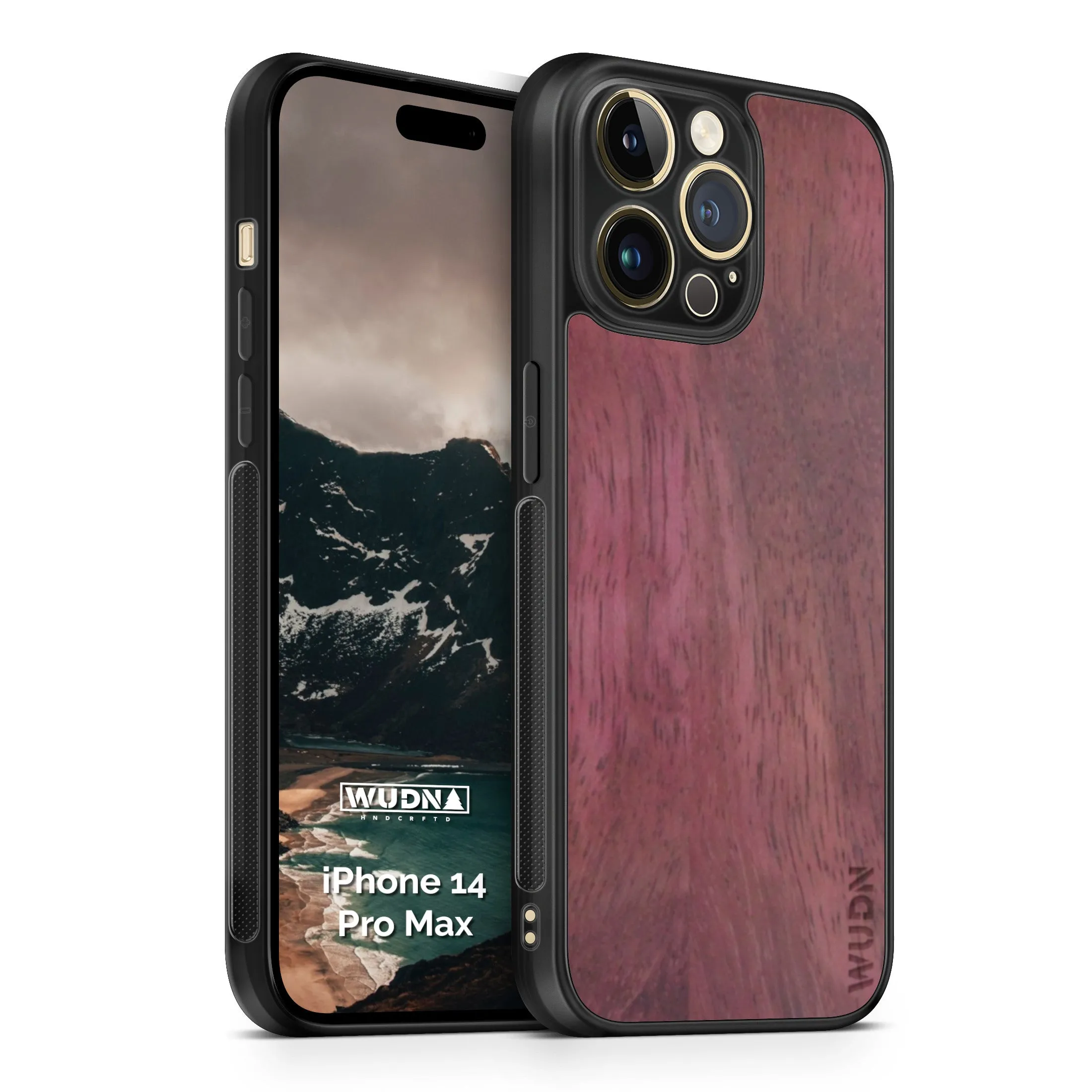 Slim Wooden iPhone Case (Purple Heart)