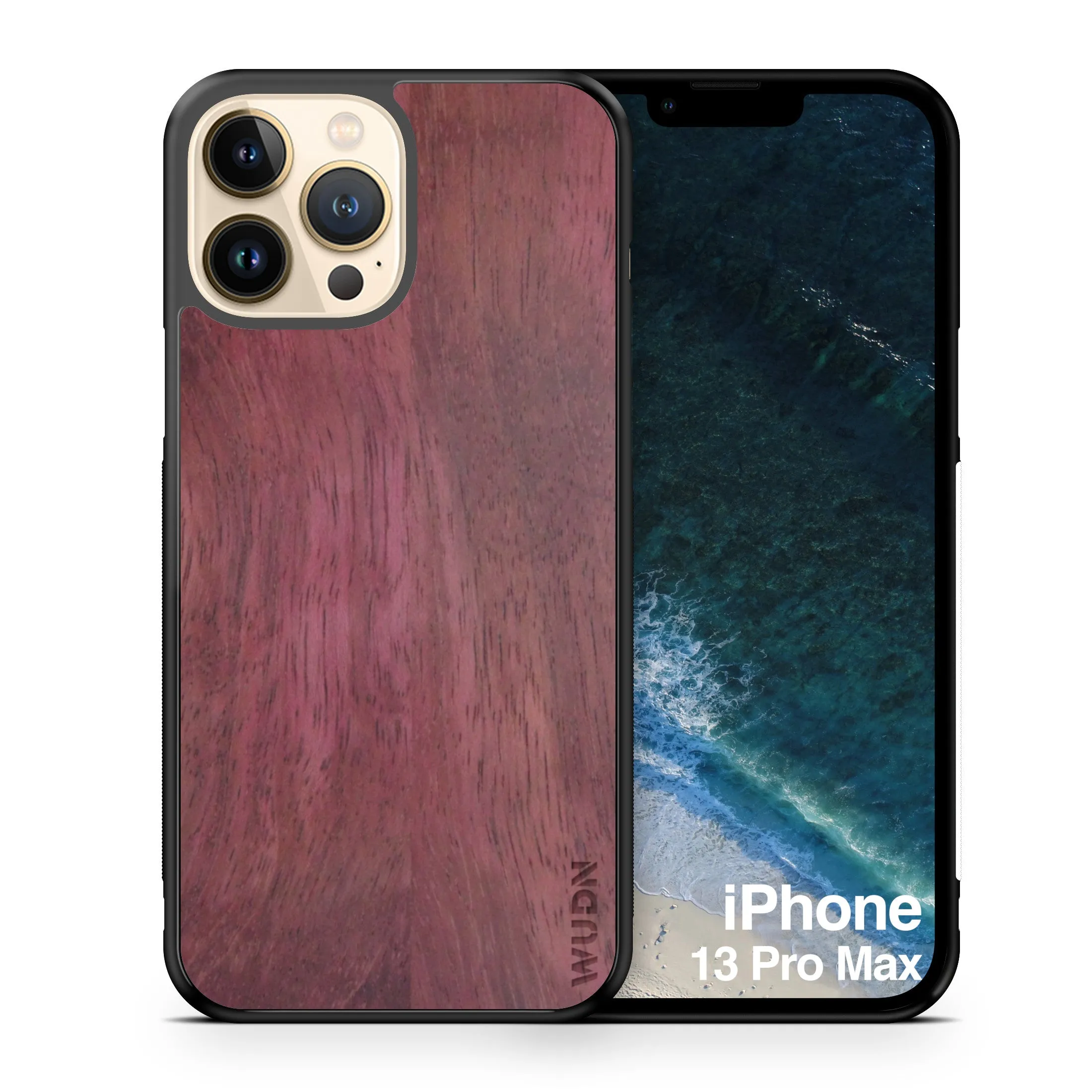 Slim Wooden iPhone Case (Purple Heart)