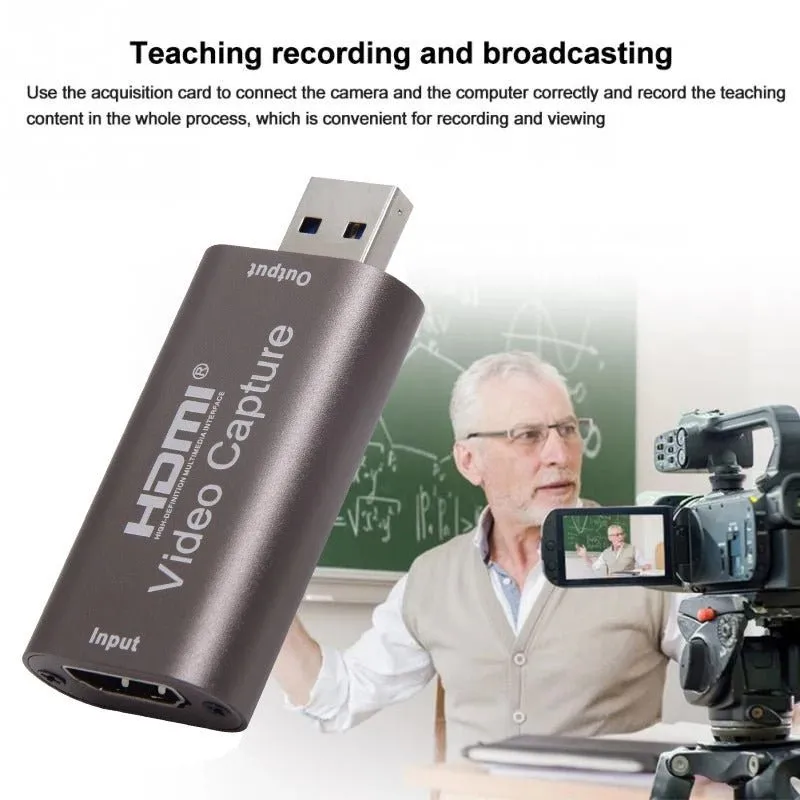 Video Capture Card 3.0 - HDMI to USB 3.0- Recording Box Streaming Broadcast Game Recording