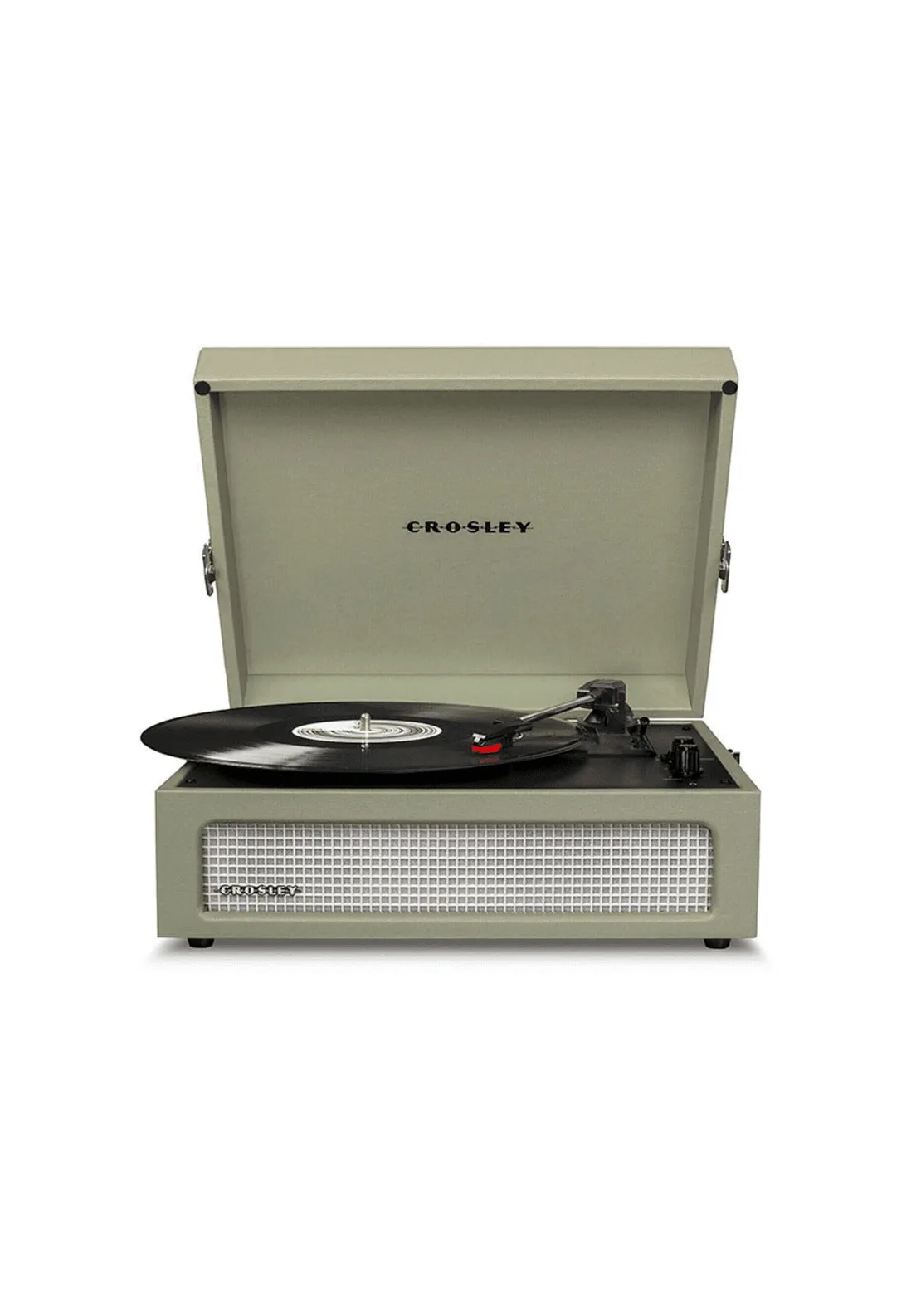 Voyager Portable Turntable with Bluetooth Receiver and Built-in Speakers - Sage - CR8017B-SA4