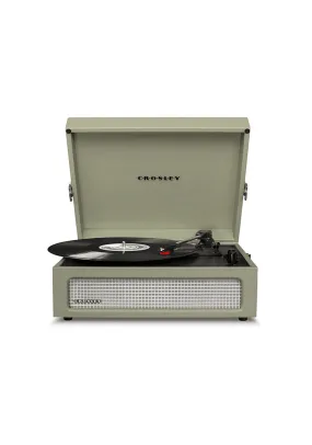 Voyager Portable Turntable with Bluetooth Receiver and Built-in Speakers - Sage - CR8017B-SA4